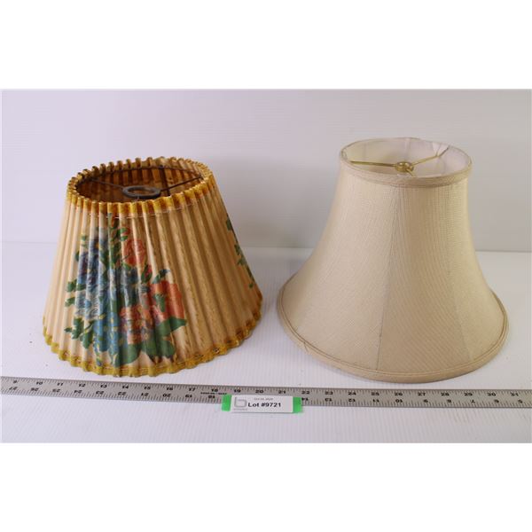 (2) Vintage Lamp Shades