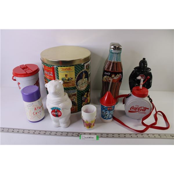 Coca-Cola Items - Cups - Tins - Canteen