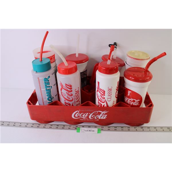 Coca-Cola Crate w/Drinking Cups