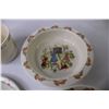 Image 2 : Vintage 1936 Royal Daulton Bunny Kins - Bowls - 6 1/2" Plate - Cup