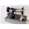 Image 4 : Domestic Sewing Machine in Case (powers on - light works)