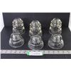 Image 1 : (6) Glass Insulators - Dominion - Hemmingway
