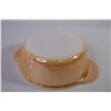 Image 3 : Fire King Peach Luster Casserole w/Pyrex Lid
