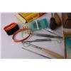 Image 4 : Sewing Lot - Machine Parts - Darning Needles - Wooden Spools - Fasteners
