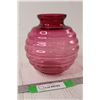 Image 1 : MCM Art Glass Vintage Cranberry Glass Vase