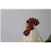 Image 2 : Showy Rooster Highly Glazed Vase Ornament - 9" Tall