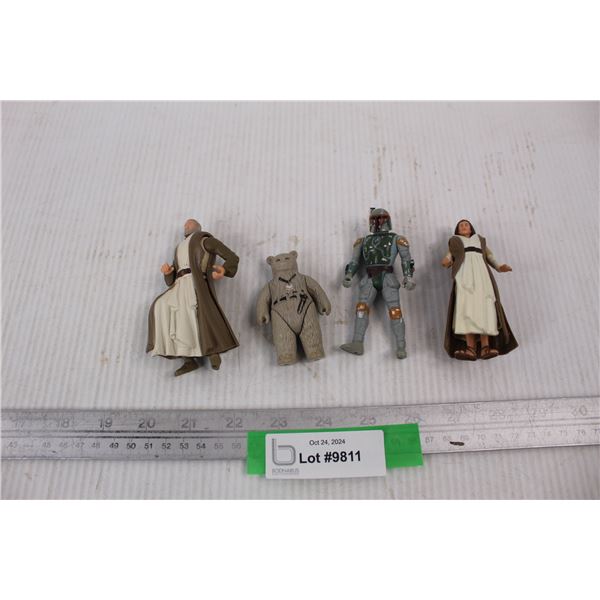(4) Small Star Wars Action Figures