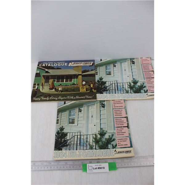 (3) Beaver Lumber Catalogues (1) 1963, (2) 1964s