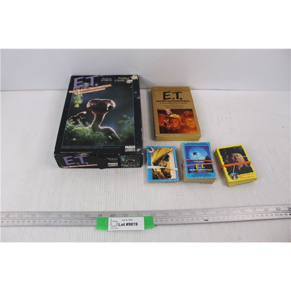 E.T. / Gremlins Trading Cards, E.T. Book, E.T. 60 Piece Puzzle- 28cm x 36cm
