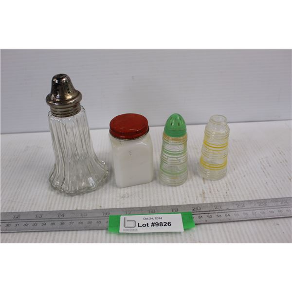 Lot Of Misc., Salt And Pepper Shakers/ Vinegar Bottle-