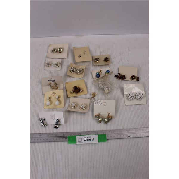 (15) Sets Of Different Costume Jewellery Earrings