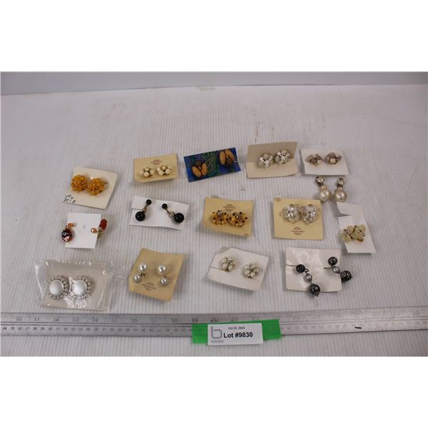 (15) Sets Of Different Costume Jewellery Earrings