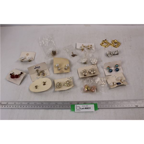 (16) Sets Of Different Costume Jewellery Earrings