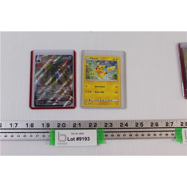 (2) Pokemon Cards - "Garbodor" VMAX Chrome (120/203) & "Pikachu"