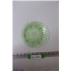 Image 3 : Uranium/Depression Glass "Cherry Blossom" 7 Inch Plate