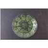 Image 4 : Uranium/Depression Glass "Cherry Blossom" 7 Inch Plate
