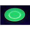 Image 1 : 1890's Uranium Glass Victorian "Swirl" 7 inch Plate