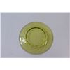 Image 4 : 1890's Uranium Glass Victorian "Swirl" 7 inch Plate
