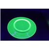 Image 2 : 1890's Uranium Glass Victorian 8.75 inch Plate