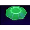 Image 3 : 1890's Uranium Glass Victorian 10" Chop Eight Sided Plate