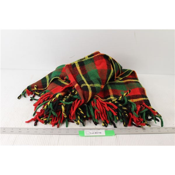 Vintage Plaid Wool Blanket