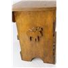 Image 4 : Oak Folk Art Stool - 12 1/2" x 19 1/2" x 17"