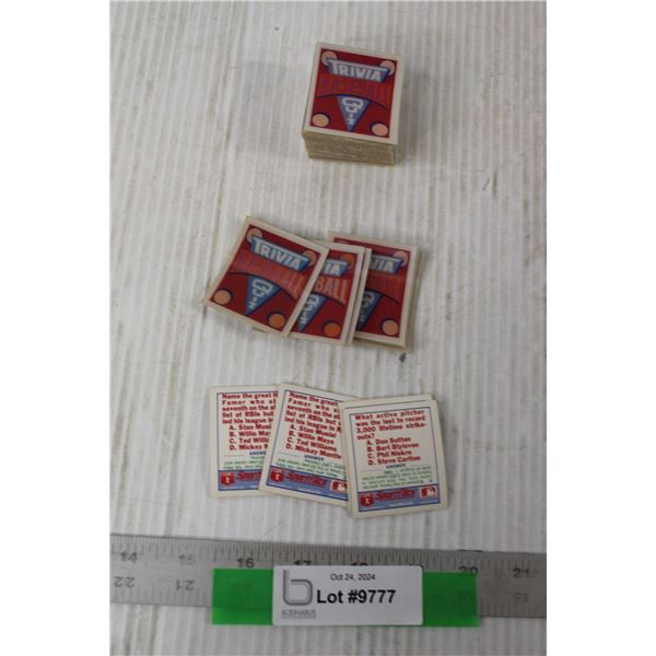 Assorted Baseball Trivia Cards