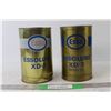 Image 1 : (20 Essolube XD-3 Motor Oil Cans - Both Still Full