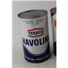 Image 2 : Texaco Havoline Motor Oil, Hi Lube Regular Husky Motor Oil Can - All Still Full