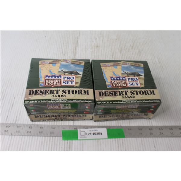 (2) Desert Storm Pro Set Card Packs