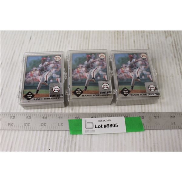 (3) Sets Of 91 Front Row Draft Pick Baseball Cards