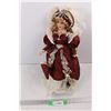 Image 1 : Unmarked Collectible Porcelain Doll- 19'' Tall