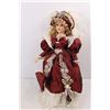 Image 2 : Unmarked Collectible Porcelain Doll- 19'' Tall