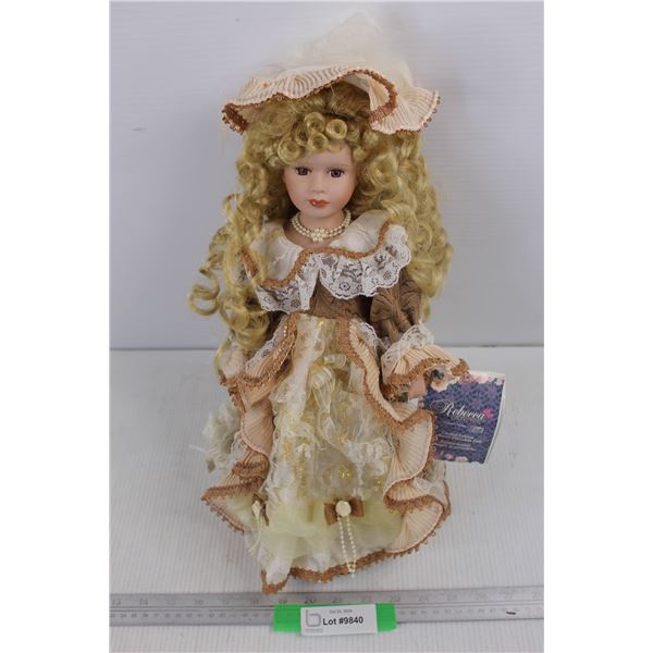 Rebecca Collection Porcelain Doll- 17'' Tall