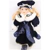 Image 2 : Unmarked Collectible Porcelain Doll- 16'' Tall