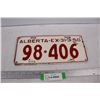 Image 1 : 1950 Alberta License Plate
