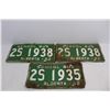 Image 2 : (3) 1962 Alberta School Bus License Plates (1) Pair