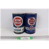 Image 1 : (2) Vintage RPM DELO One Quart Oil Cans