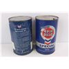 Image 4 : (2) Vintage RPM DELO One Quart Oil Cans