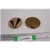 Image 1 : (2) Vintage Makeup Compacts- Both Mirrors Are Broken