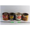 Image 1 : (4) Vintage Tins - Climax, Co-Op and Pure Canadian Honey - Empty