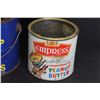 Image 6 : (6) Vintage Tins - Bee Hive, Empress and Calumet