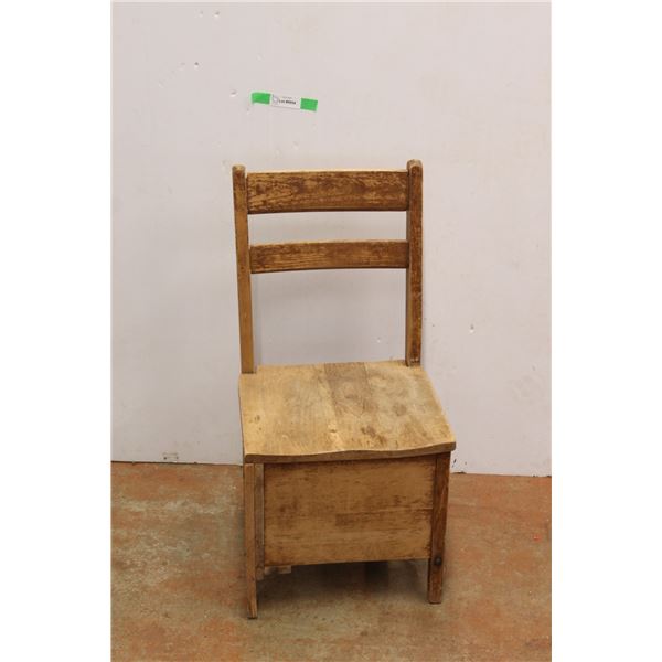 * Wooden School Chair
