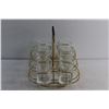 Image 5 : (6) Glasses with Carrying Tray