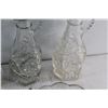 Image 7 : (4) Vinegar Cruets and (2) Small Pressed Glass Bowls