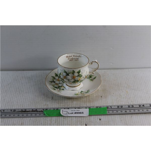 British Columbia (BC) Centennial Cup and Saucer 1971