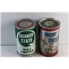 Image 6 : Quaker State & Super Duty Motor Oil Cans - Sealed, Cannot Be Shipped