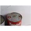 Image 4 : Mobile Special & Kendall Dual Action 10W30 Motor Oil Tins