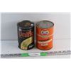 Image 1 : Gulf Type F Automatic Transmission Fluid and Esso Uniflo Motor Oil Cans - Sealed, Cannot Be Shipped