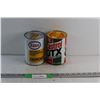 Image 1 : Esso Automatic Transmission Fluid and Castrol GTX Super Multi Grade Motor Oil Cans - Sealed, Cannot 